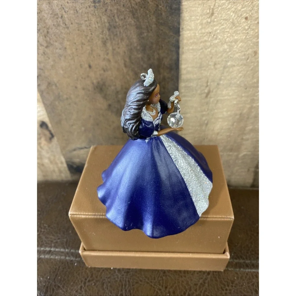 Set of 2 Vintage African American Barbie Hallmark Keepsake Ornaments 1998 & 1999